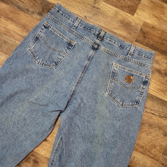 Carharrt Men's Relaxed Fit Straight Denim Workwear Jeans Size 40x36 - Picture 6 of 8